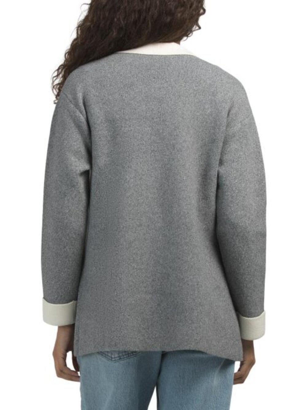 ANNE KLEIN Long Sleeve Double Knit Blazer - Picture 2 of 4